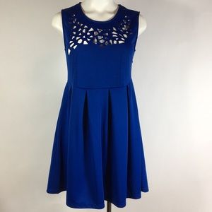 Plastic Island Cutout sheath dress M